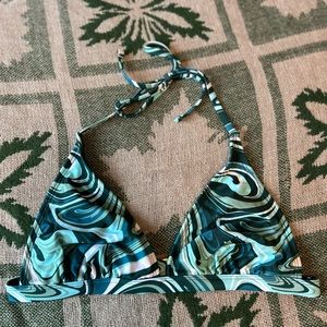 swirly triangle bikini